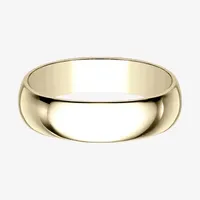 Mens 6mm 10K Gold Wedding Band