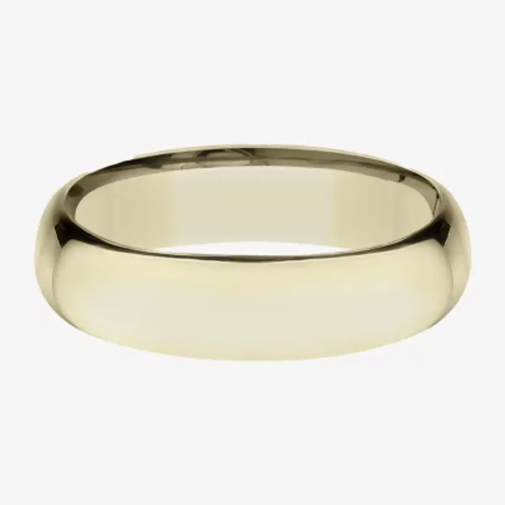 Mens 14K Yellow Gold 6MM Light Comfort-Fit Wedding Band