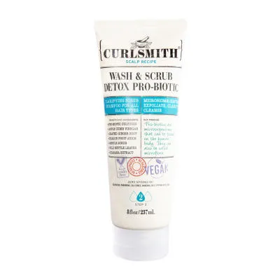 Curlsmith Wash And Scrub Detox Pro Biotic Shampoo - 8.0 Oz.