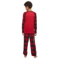 North Pole Trading Co. Unisex Red Buffalo 2-pc. Christmas Pajama Set