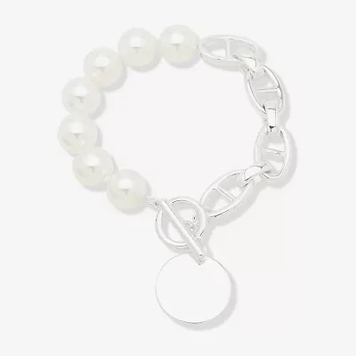 Worthington Silver Tone Simulated Pearl Strand Bracelets