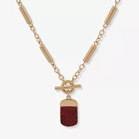 a.n.a Gold Tone 21 Inch Cable Pendant Necklace