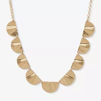 a.n.a Gold Tone 16 Inch Link Collar Necklace