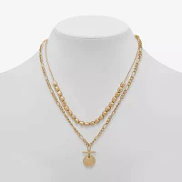 a.n.a Gold Tone Inch Link Strand Necklace