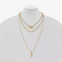 a.n.a Gold Tone Womens 24 Inch Strand Necklace