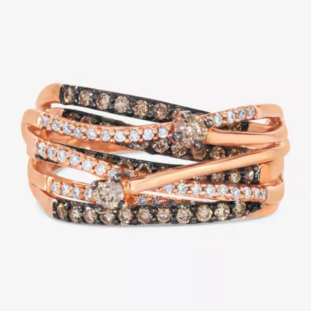 Le Vian® Grand Sample Sale™ Ring Chocolate Diamonds® & Vanilla Diamonds® set in 14K Strawberry Gold