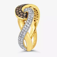 Le Vian® Grand Sample Sale™ 1/2 CT. T.W Vanilla Diamonds® & Chocolate Diamonds® set in 14K Honey Gold™ Chocolatier® Ring