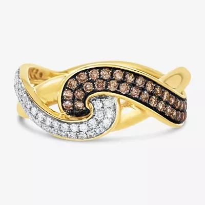 Le Vian® Grand Sample Sale™ 1/2 CT. T.W Vanilla Diamonds® & Chocolate Diamonds® set in 14K Honey Gold™ Chocolatier® Ring