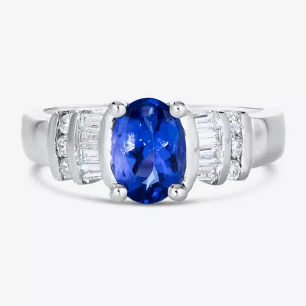 Le Vian® Grand Sample Sale™ Ring featuring Blueberry Tanzanite® Vanilla Diamonds® set in 14K Vanilla Gold®