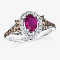 Le Vian® Grand Sample Sale™ Ring featuring 3/4 CT. Passion Ruby™ 1/3 Chocolate Diamonds® 1/5 Nude Diamonds™ set 14K Vanilla Gold®