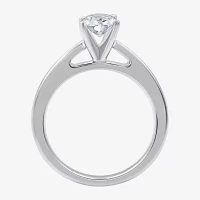 I Said Yes (G / Si1-Si2) Womens 1 1/4 CT. T.W. Lab Grown White Diamond Sterling Silver Oval Side Stone Solitaire Bridal Set