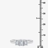 Love Lives Forever (G / Si1-Si2) Womens CT. T.W. Lab Grown White Diamond 10K Gold 3-Stone Engagement Ring