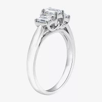 Love Lives Forever (G / Si1-Si2) Womens CT. T.W. Lab Grown White Diamond 10K Gold 3-Stone Engagement Ring