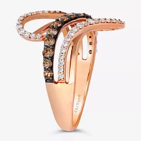 Le Vian Chocolatier® Ring featuring 3/8 CT. Chocolate Diamonds® 1/4 Vanilla Diamonds®set 14K Strawberry Gold®