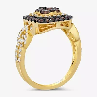 Le Vian® Ring featuring 3/4 CT. Chocolate Diamonds® 1 3/8 Nude Diamonds™ set 14K Strawberry or Honey Gold®