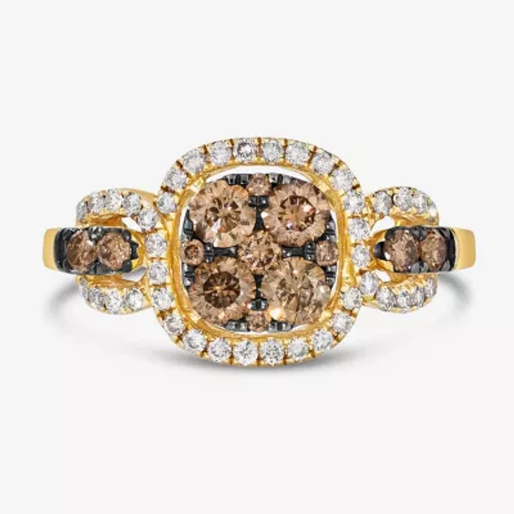 Le Vian® Grand Sample Sale™ Ring featuring 3/4 CT. Chocolate Diamonds® 1/3 Nude Diamonds™ set 14K Honey Gold™