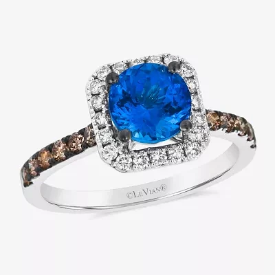 Le Vian® Grand Sample Sale™ Ring featuring 1 1/5 CT. Blueberry Tanzanite® 1/4 CT. Chocolate Diamonds® 1/5 CT. Nude Diamonds™ set in 14K Vanilla Gold®