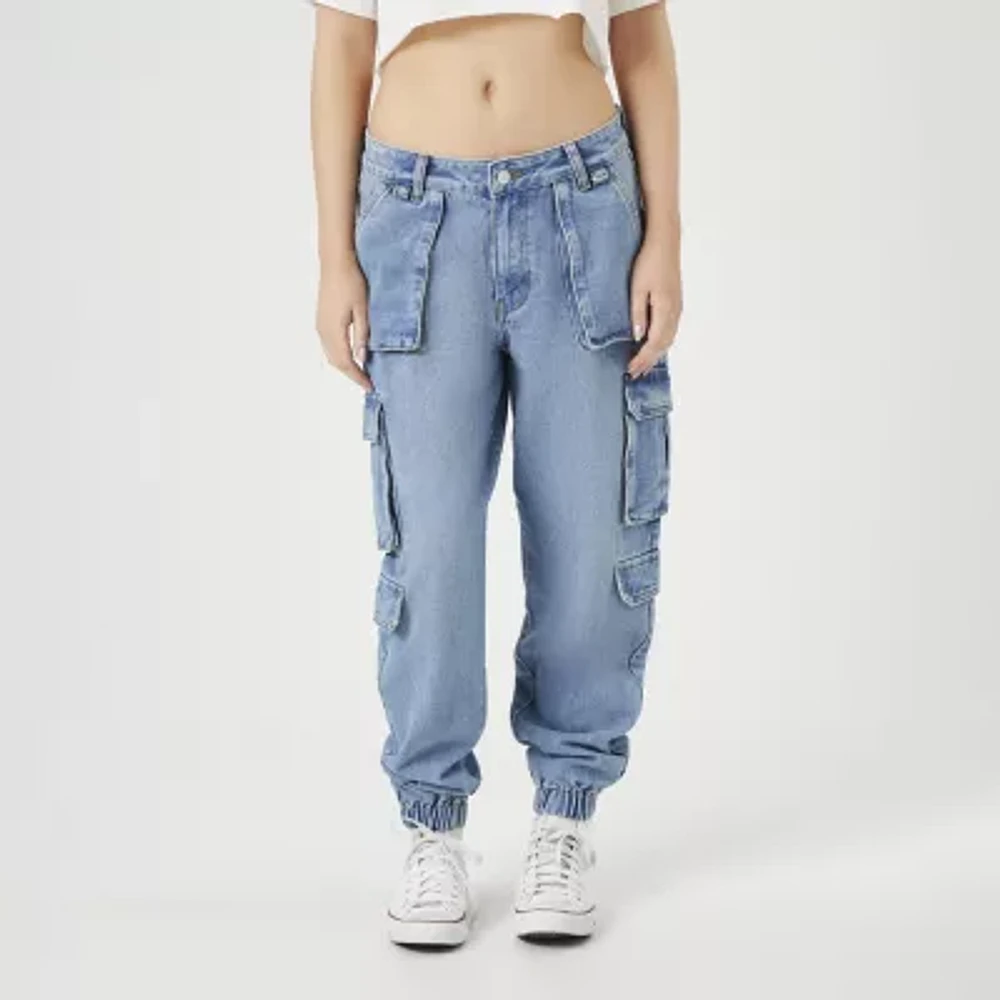 Forever 21 Juniors Womens Mid Rise Jogger Jean