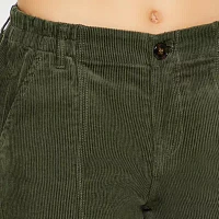 Forever 21 Corduroy Pant Womens Mid Rise Wide Leg Cargo Pant-Juniors