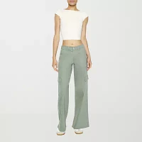 Forever 21 Twill Womens Low Rise Straight Cargo Pant-Juniors