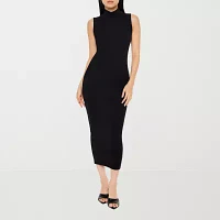 Forever 21 Womens Sleeveless Midi Bodycon Dress Juniors