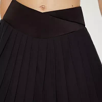 Forever 21 Womens Mid Rise Active Pleated Skirt Juniors