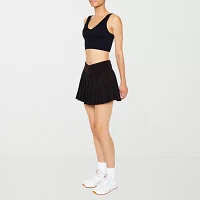 Forever 21 Womens Mid Rise Active Pleated Skirt Juniors