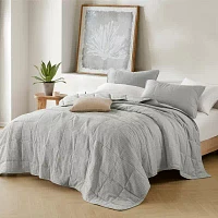 510 Design Mina Waffle Weave Textured Quilt Set