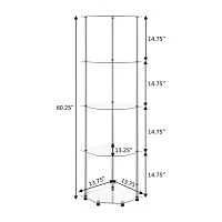 Desing2go 4-Shelf Bookshelf