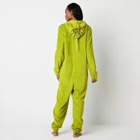 Unisex Adult Dr. Seuss Grinch Fleece Long Sleeve Matching Family One Piece Pajama