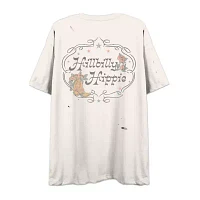 Juniors Womens Short Sleeve Graphic T-Shirt