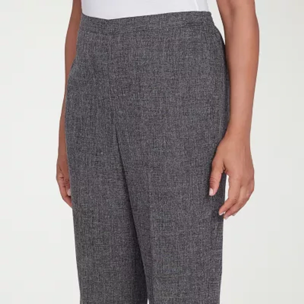 Alfred Dunner Worth Avenue Womens Straight Pull-On Pants