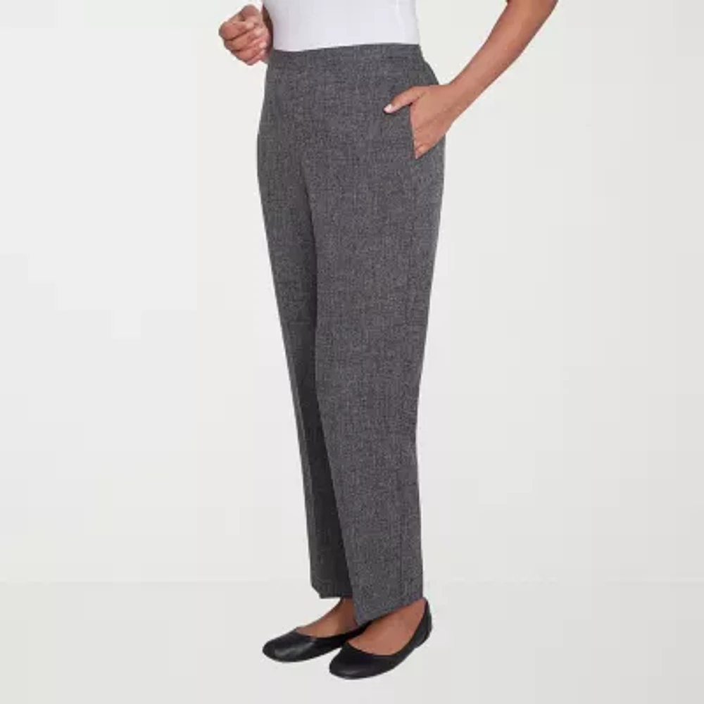 Alfred Dunner Worth Avenue Womens Straight Pull-On Pants