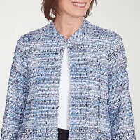 Alfred Dunner Worth Avenue Womens Regular Fit Blazer