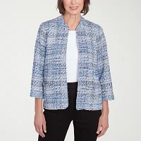 Alfred Dunner Worth Avenue Womens Regular Fit Blazer