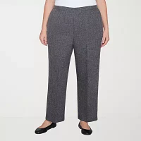 Alfred Dunner Womens Straight Pull-On Pants