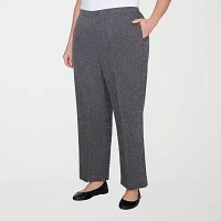 Alfred Dunner Womens Straight Pull-On Pants