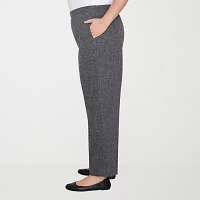 Alfred Dunner Womens Straight Pull-On Pants