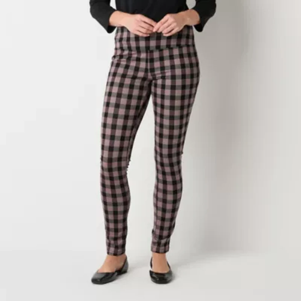 Liz Claiborne Tall Lori Ponte Womens Mid Rise 7/8 Ankle Leggings