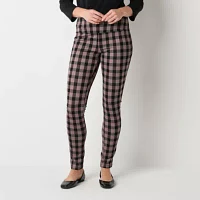 Liz Claiborne Tall Lori Ponte Womens Mid Rise 7/8 Ankle Leggings