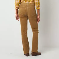 St. John's Bay Secretly Slender Womens Mid Rise Bootcut Corduroy Pant