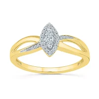 Womens / CT. T.W. Natural White Diamond 10K Gold Cocktail Ring