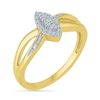 Womens / CT. T.W. Natural White Diamond 10K Gold Cocktail Ring