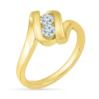 Womens / CT. T.W. Natural White Diamond 10K Gold Cocktail Ring