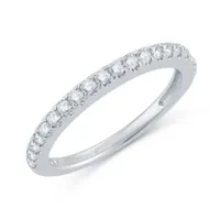 Signature By Modern Bride 1/3 CT. T.W. Natural White Diamond 14K Gold Wedding Band