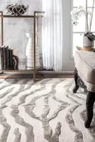 nuLoom Hand Tufted Plush Zebra Rug