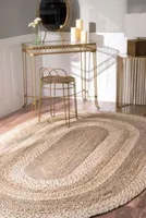 nuLoom Charlene Braided Border Jute Rug