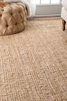 nuLoom Hand Woven Ashli Solid Jute Rug