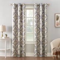 Sun Zero Regina Energy Saving Light-Filtering Grommet Top Single Curtain Panel