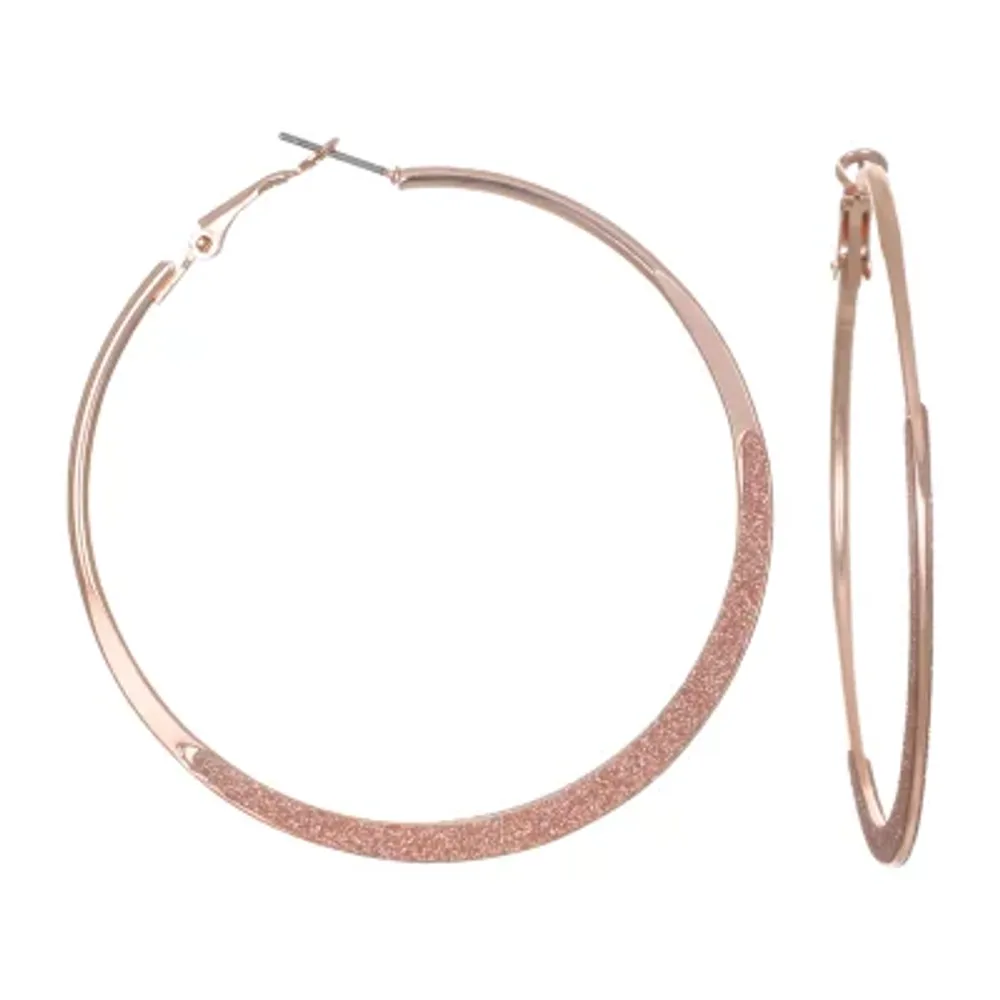 Bijoux Bar Delicates Round Hoop Earrings